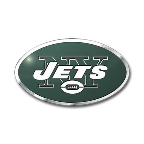 New York Jets NFL Aluminum Embossed Color Emblem