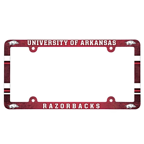 Arkansas Razorbacks NCAA Color License Plate Frame Arkansas Razorbacks NCAA Color License Plate Frame