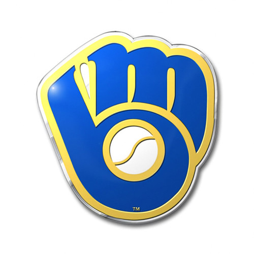 Milwaukee Brewers MLB Aluminum Logo Emblem