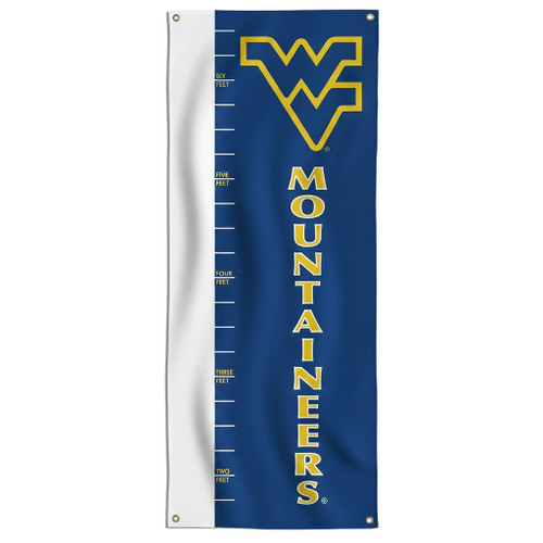 West Virginia Mountaineers NCAA Height Growth Chart Banner
