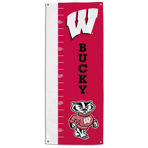 Wisconsin Badgers NCAA Growth Chart Banner Wisconsin Badgers NCAA Growth Chart Banner