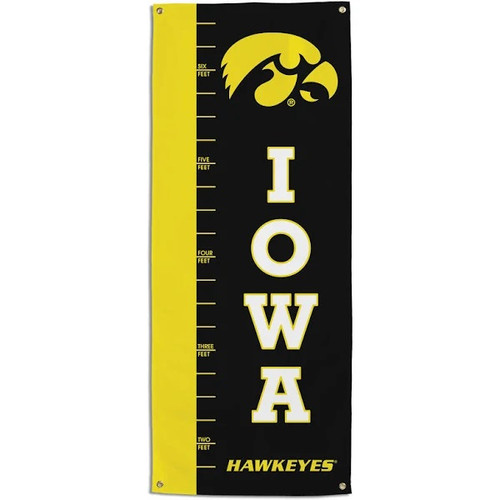 Iowa Hawkeyes NCAA Growth Chart Banner