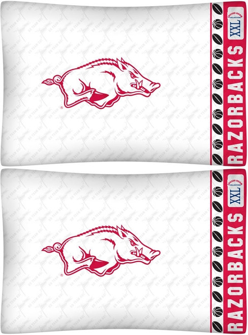 Arkansas Razorbacks NCAA Microfiber Pillowcase Set Arkansas Razorbacks NCAA Microfiber Pillowcase Set