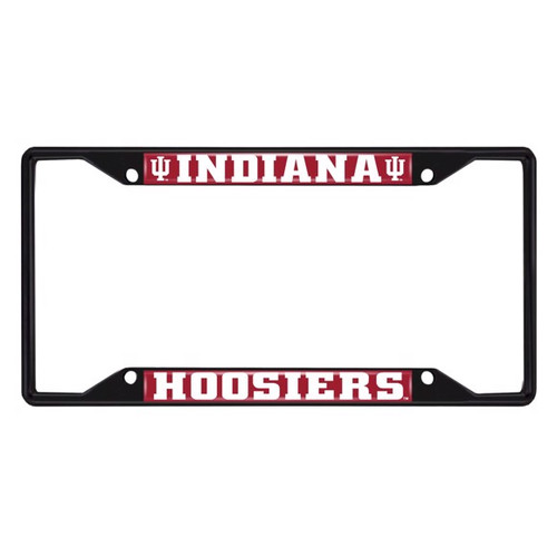 Indiana Hoosiers Black Metal License Plate Frame