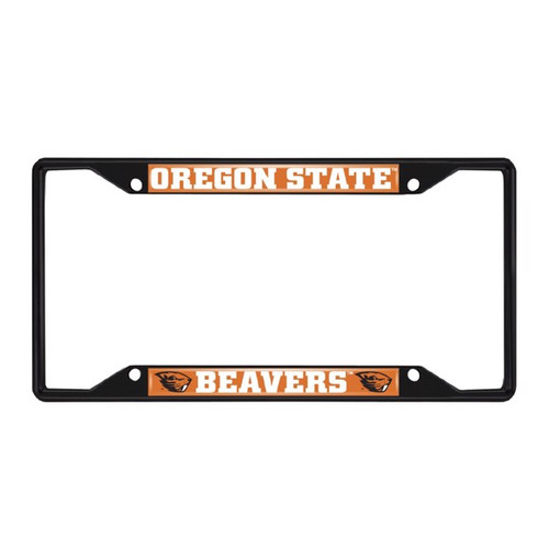 Oregon State Beavers Black Metal License Plate Frame