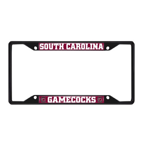 South Carolina Gamecocks Black Metal License Plate Frame