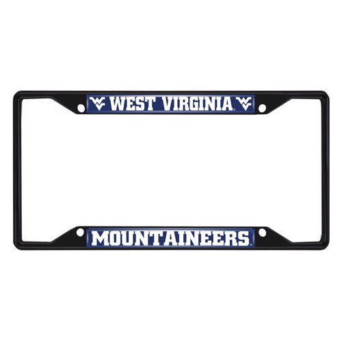 West Virginia Mountaineers Black Metal License Plate Frame