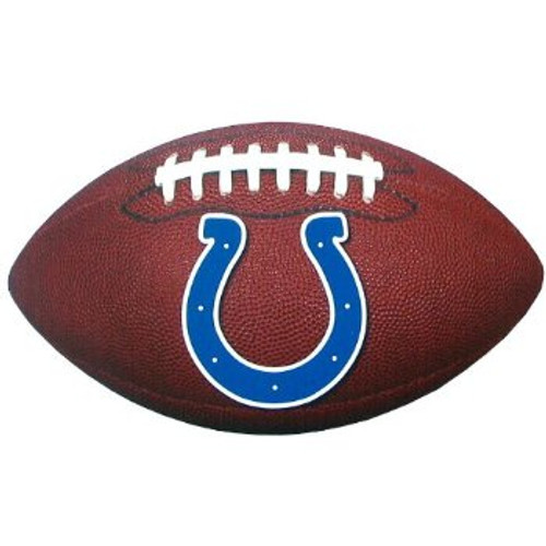 Indianapolis Colts NFL Football Shaped Magnet - Colts Logo