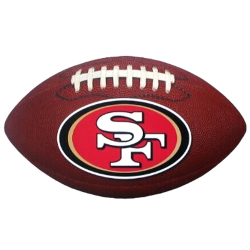 San Francisco 49ers NFL 4.5" Football Shaped Magnet