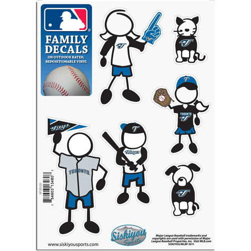 Toronto Blue Jays MLB Family Decal Sticker Set