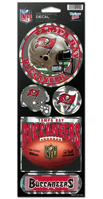 Tampa Bay Buccaneers NFL Prismatic Decal Sticker Set