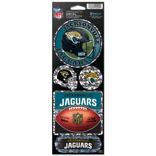 Jacksonville Jaguars NFL Prismatic Decal Sticker Set