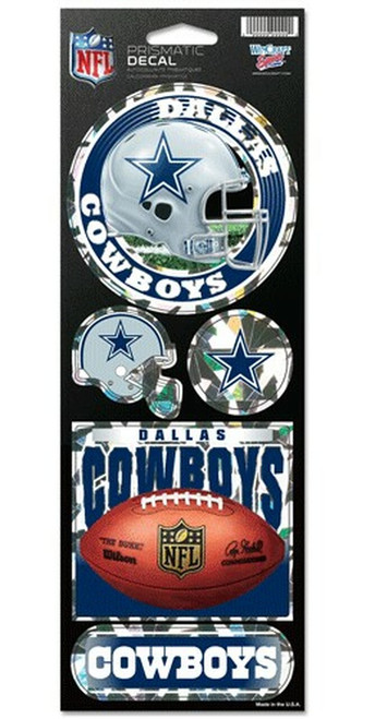 Dallas Cowboys NFL Prismatic Decal Sticker Set