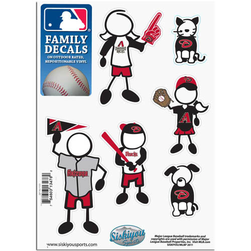 Arizona Diamondbacks MLB Family Decal Sticker Set