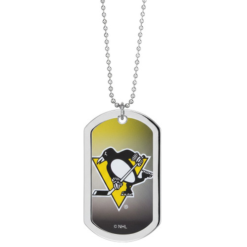 Pittsburgh Penguins NHL Color Chrome Tag Necklace