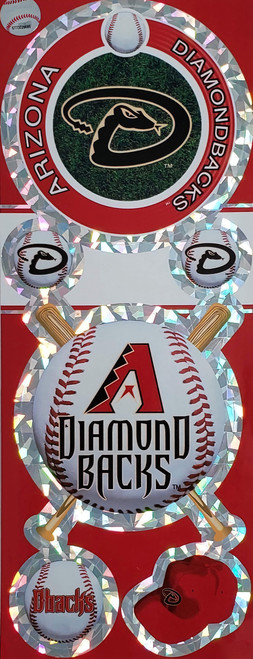 Arizona Diamondbacks MLB Baseball Prismatic Decal Sticker Set Arizona Diamondbacks MLB Baseball Prismatic Decal Sticker Set