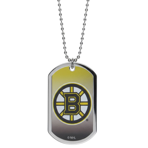 Boston Bruins NHL Color Chrome Tag Necklace