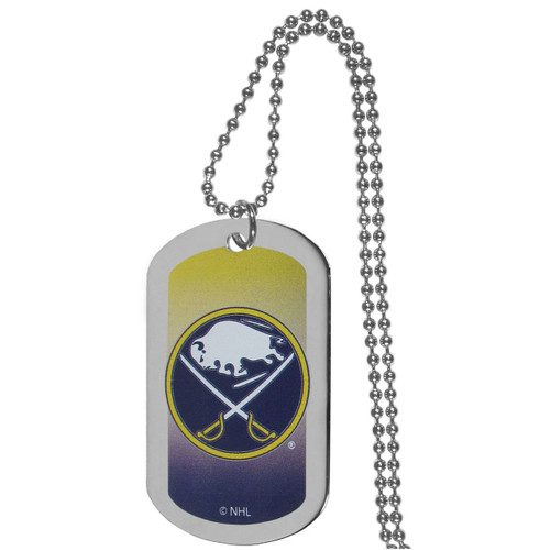 Buffalo Sabres NHL Color Chrome Tag Necklace