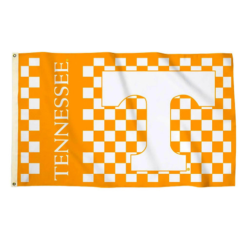 Tennessee Volunteers NCAA Checkered Logo Flag Tennessee Volunteers NCAA Checkered Logo Flag