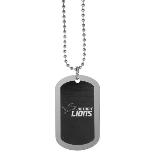 Detroit Lions NFL Chrome Tag Necklace