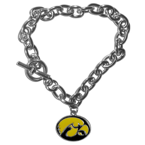 Iowa Hawkeyes Charm Chain Bracelet