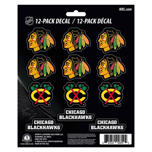 Chicago Blackhawks NHL Mini Decals