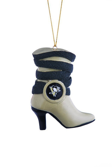 Pittsburgh Penguins NHL High Heel Boot Ornament Pittsburgh Penguins NHL High Heel Boot Ornament