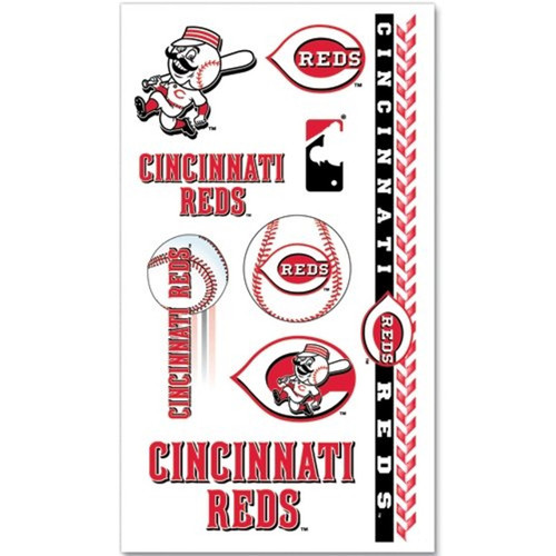 Cincinnati Reds MLB Temporary Tattoos