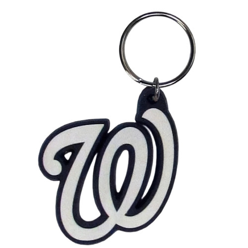 Washington Nationals MLB Rubber Logo Keychain
