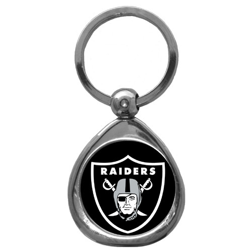 RAIDERS SUGAR SKULL (BLACK) BOTTLE OPENER KEYCHAIN