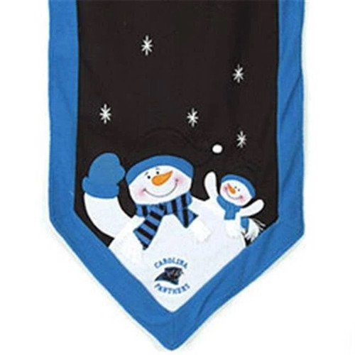 Carolina Panthers NFL Holiday Snowman Table Runner