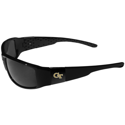 Georgia Tech Yellow Jackets Black Wrap Sunglasses