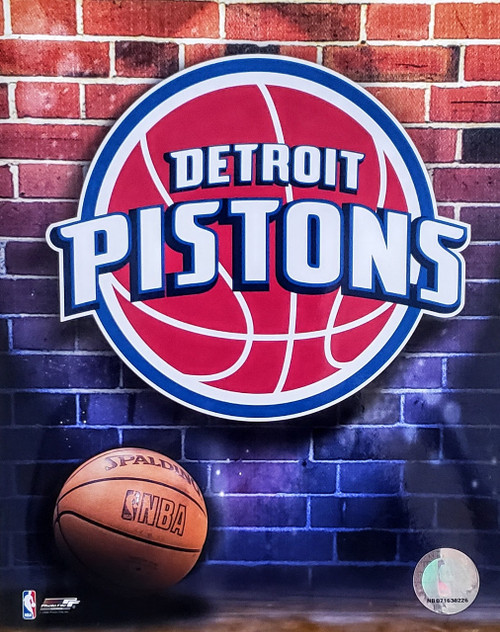 Detroit Pistons NBA Basketball Logo Photo - 8" x 10"