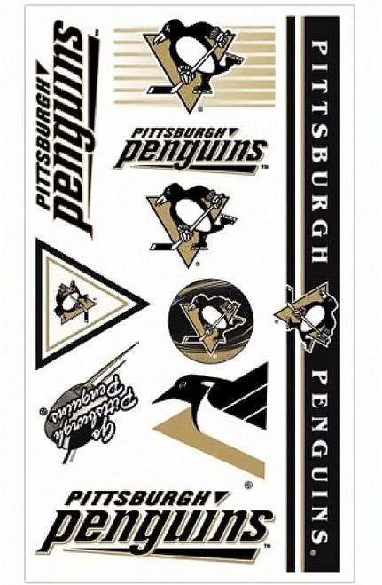Pittsburgh Penguins NHL Temporary Logo Tattoos