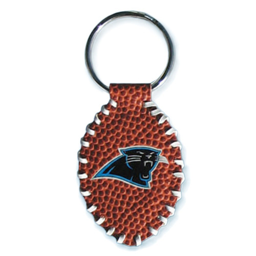 Carolina Panthers NFL Football Shaped Keychain