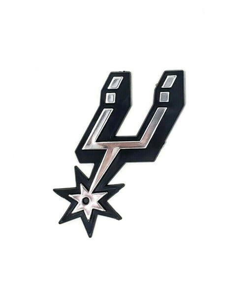 San Antonio Spurs Team Logo Molded Chrome Emblem San Antonio Spurs Team Logo Molded Chrome Emblem