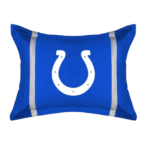Indianapolis Colts NFL Microfiber Blue & White Pillow Sham