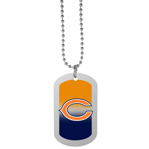 Chicago Bears Team Logo Color Tag Necklace