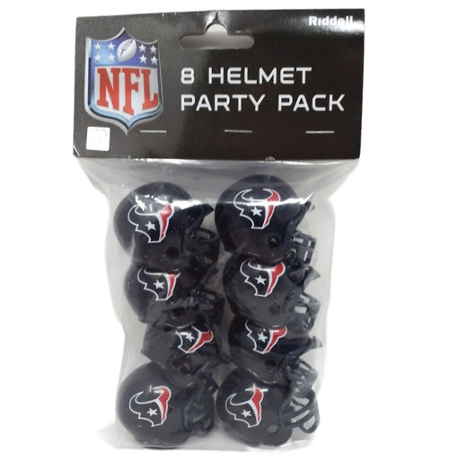 Houston Texans NFL Mini Helmet Party Pack – 8‑Piece Cake Toppers