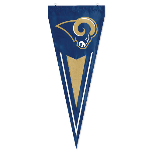 Los Angeles Rams NFL 34" Vertical Pennant Flag – Embroidered Nylon Indoor/Outdoor