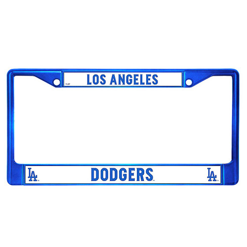 Los Angeles Dodgers MLB Blue Chrome License Plate Frame