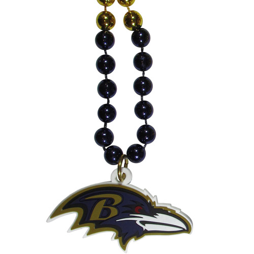 Baltimore Ravens NFL Bead Necklace