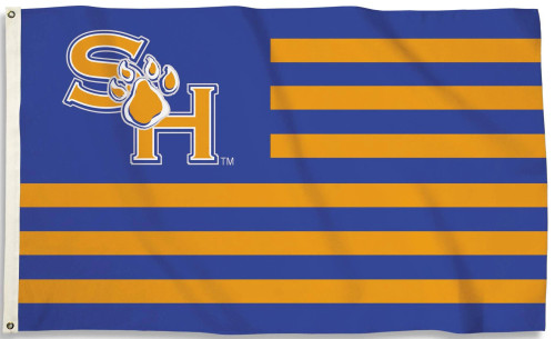 Sam Houston State Bearkats NCAA American Stripes Flag