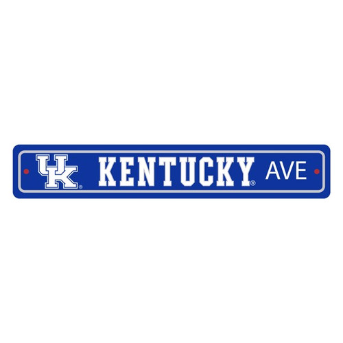 Kentucky Wildcats Team Color Street Sign