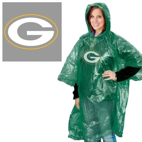 Green Bay Packers NFL Rain Poncho