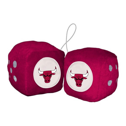 Chicago Bulls NBA Plush Fuzzy Dice