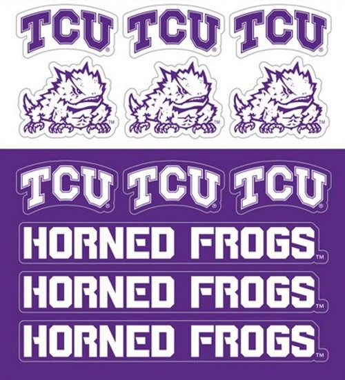 TCU Horned Frogs NCAA Team Logo Mini Decals