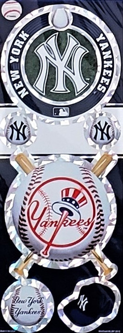 New York Yankees MLB Prismatic Decal Sticker Set