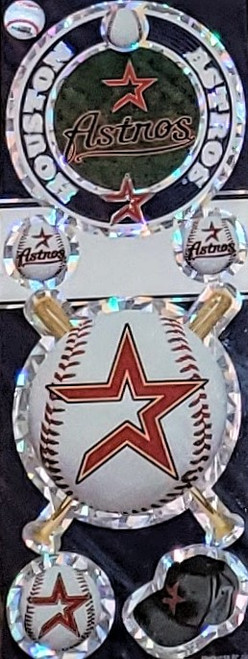 Houston Astros MLB Prismatic Decal Sticker Set