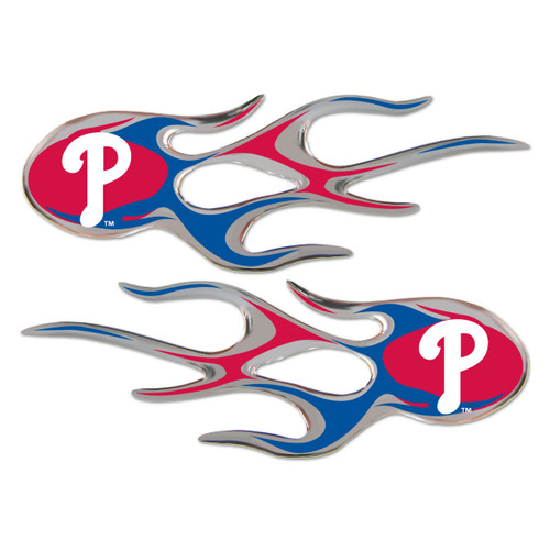 Philadelphia Phillies MLB Flame Emblem Decal